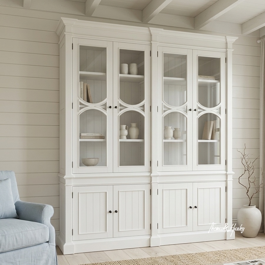Stonefield Double Display Wall Unit